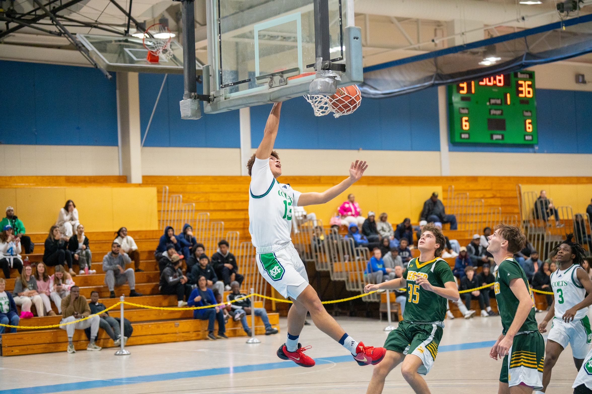 HARCOURT SCORES 25, GRABS 18 REBOUNDS AS MIDDLESEX TOPS LACKAWANNA 95-65
