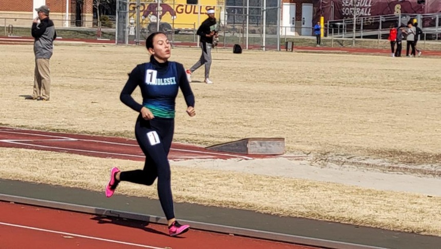 RAVEN ORANGE TAKES 100 METER HURDLES AT LLOYD SIGLER SPRING MEET