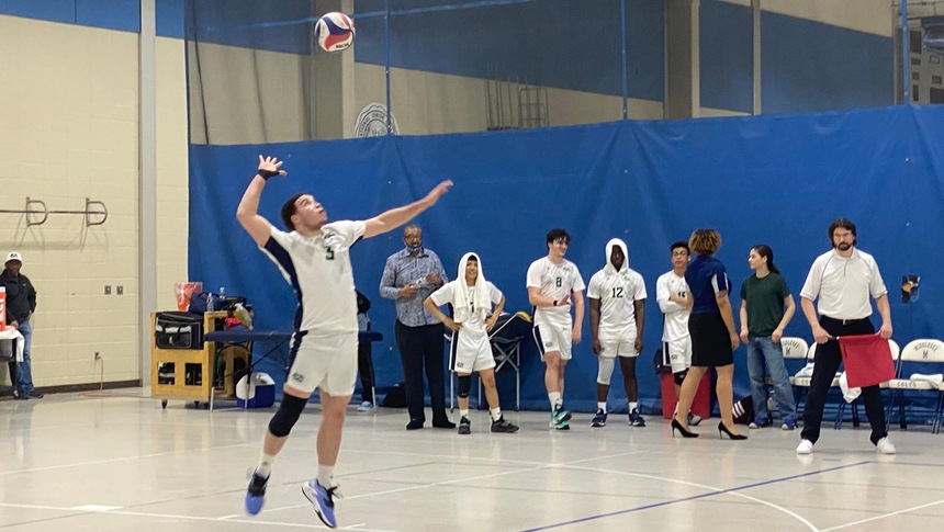 MIDDLESEX MEN'S VOLLEYBALL MAKES HISTORY WITH PROGRAM'S FIRST WIN